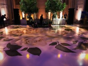 custom monogrammed dance floor