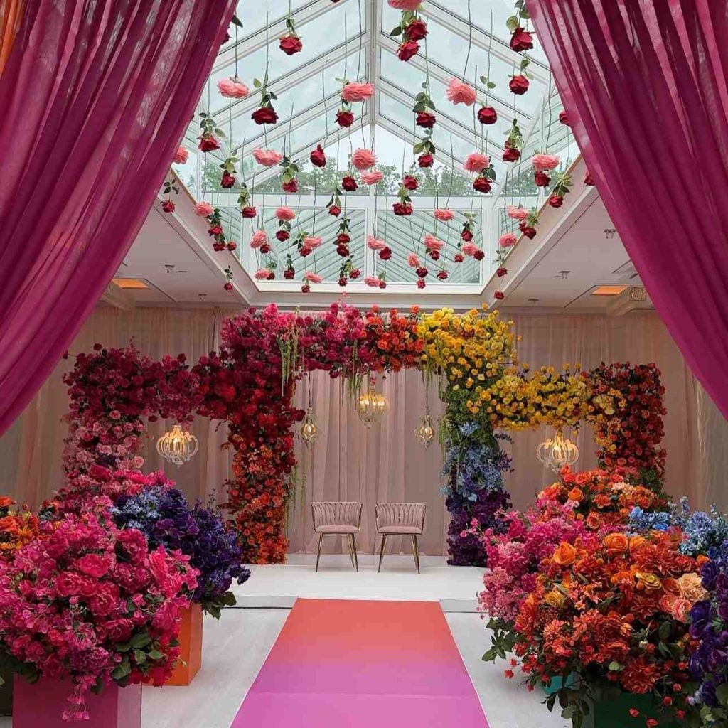 acrylic wedding aisle