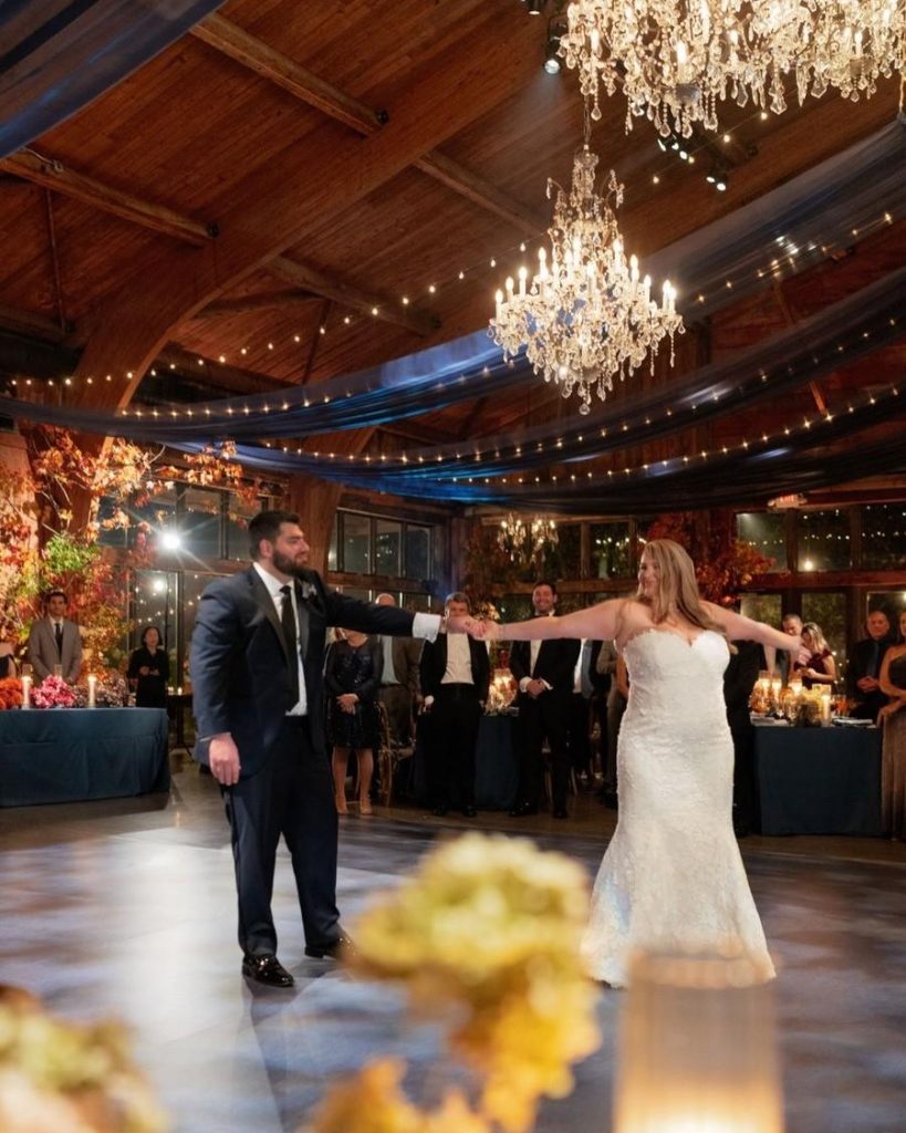 Premium luxury wedding dance floor with seamless custom graphics